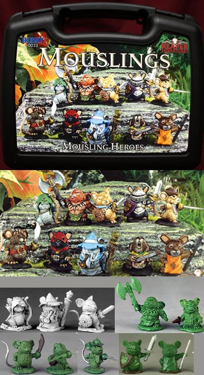 Mousling Heroes (10), 10033 Reaper Miniatures, Inc.