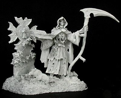 Grim Reaper and Tombstone, 72mm (OOP), 1414 Reaper Miniatures, Inc.