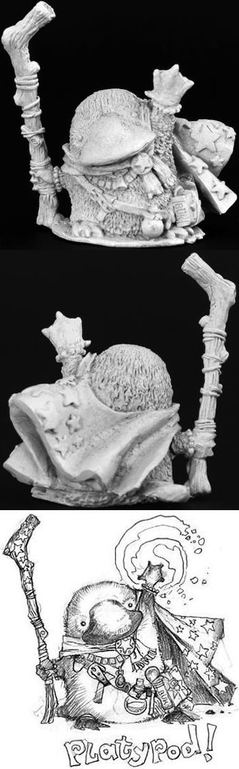 Platypod, Platypus Mage (Child's Play Charity)  (Discontinued), 1427 Reaper Miniatures, Inc.