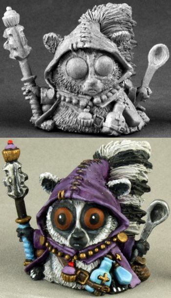 Frumitty, Lemur Cleric (Child's Play Charity) (Discontinued), 1428 Reaper Miniatures, Inc.