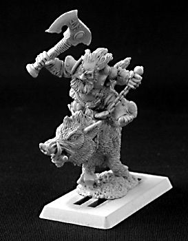 Durthen, Dwarven Berserker on Boar, 14451 Reaper Miniatures, Inc.