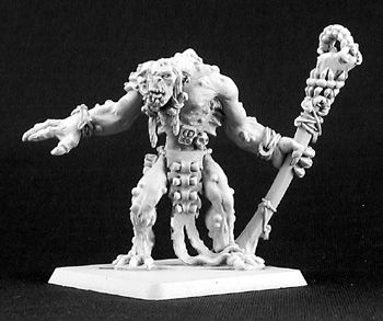 Uszkuluz Grayhide, Troll Shaman (OOP), 14455 Reaper Miniatures, Inc.