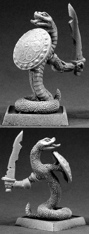 Negendra Warrior, Reptus Adept (OOP), 14498 Reaper Miniatures, Inc.