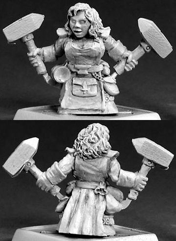 Dwarf Forgemaiden, 14518 Reaper Miniatures, Inc.