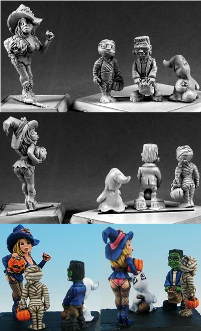 Tabitha and Friends, Halloween '08 (Limited Edition, Discontinued), 1506 Reaper Miniatures, Inc.