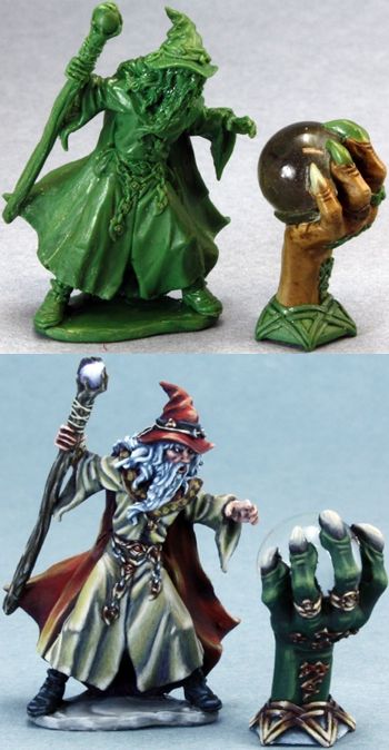 Wizard and Austrian Crystal Ball, 1518 Reaper Miniatures, Inc.