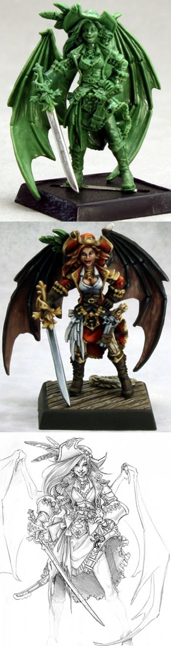 2012 Reaper Con Pirate Sophie (Limited Edition, Discontinued), 1519 Reaper Miniatures, Inc.