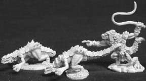 Lizard Man with Lizard Hunting Pack (2) (OOP), 2331 Reaper Miniatures, Inc.