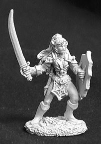 Drinsel, Female Dark Elf Warrior (OOP), 2574 Reaper Miniatures, Inc.