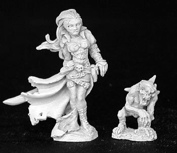 Terezinya, Necromancer and Familiar (2) (OOP), 2826 Reaper Miniatures, Inc.