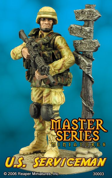 U.S. Army Serviceman (54mm) (OOP), 30003 Reaper Miniatures, Inc.