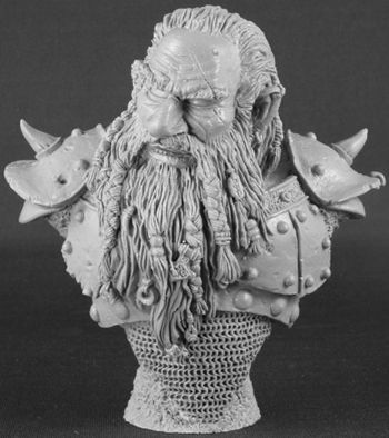 The Grudge - Resin Dwarf Bust, 30014 Reaper Miniatures, Inc.