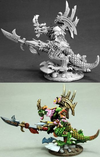 Khong To, Reptus Warlord (54mm), 30015 Reaper Miniatures, Inc.