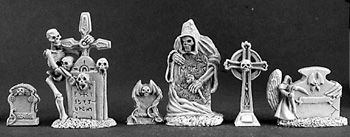 Tombstones (6) (OOP), 3122 Reaper Miniatures, Inc.