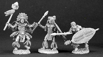 Malapango Savages (3) (OOP), 3145 Reaper Miniatures, Inc.