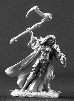 Reaper Miniatures Dark Heaven Legends: Selene, Female Cleric - 25mm Unpainted Metal Figure - View #11