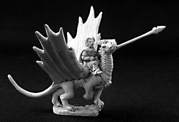Roderic Ambermead & Glitter, Gold Dragon (OOP), 3264 Reaper Miniatures, Inc.