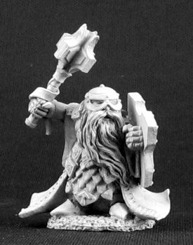 Barnabas Ironbrace, Dwarf Cleric (OOP), 3275 Reaper Miniatures, Inc.