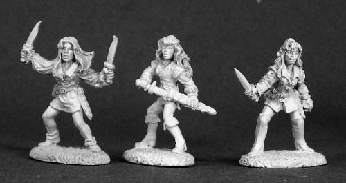 DHL Classics: Female Rogues (3) (OOP), 3297 Reaper Miniatures, Inc.