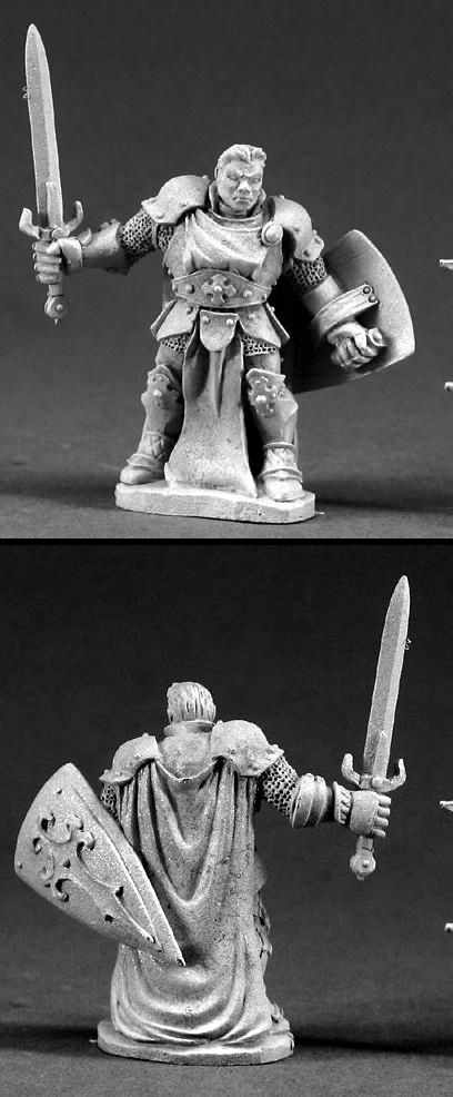 Stern Kestrelman, Paladin hero (OOP), 3324 Reaper Miniatures, Inc.