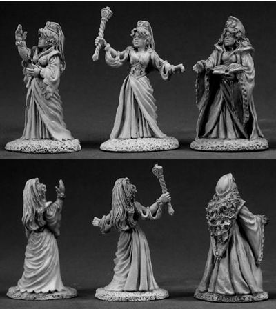 DHL Classics: Female Wizards (3) (OOP), 3343 Reaper Miniatures, Inc.