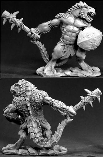 Lizardman Tyrant (OOP), 3390 Reaper Miniatures, Inc.