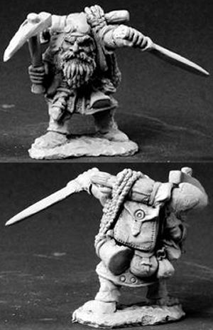 Gris Knotslip, Dwarf Trapfinder (OOP), 3404 Reaper Miniatures, Inc.