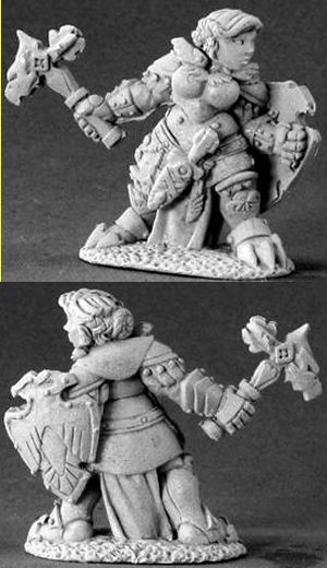Nalila Goldhammer, Female Dwarf Paladin, 3413 Reaper Miniatures, Inc.