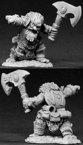 Hulgrif, Dwarf Barbarian (OOP), 3434 Reaper Miniatures, Inc.