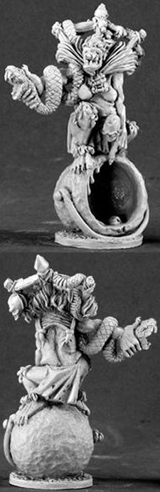 Ghoul Witch on Cauldron (OOP), 3453 Reaper Miniatures, Inc.