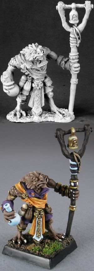 Kasham, Reptus Wizard (OOP), 3476 Reaper Miniatures, Inc.