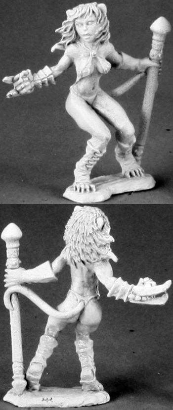 Tawny Firehair, Cat Girl, 3478 Reaper Miniatures, Inc.