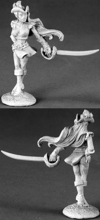 Lauren Silversail, Female Elf Pirate, 3482 Reaper Miniatures, Inc.