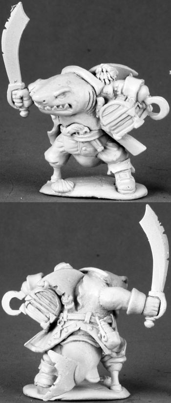 Rumscratch, Dwarf Wereshark, 3493 Reaper Miniatures, Inc.
