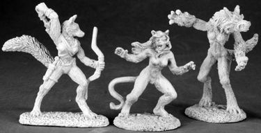 DHL Classics: Lady Lycanthropes (werewolves), 3495 Reaper Miniatures, Inc.