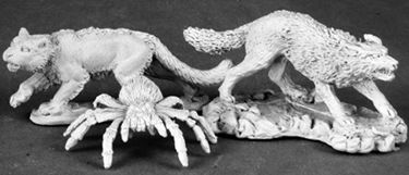 Animal Companions 2: Wolf, Cat, Spider, 3499 Reaper Miniatures, Inc.