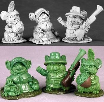Thanksgiving Mouslings (3), 3536 Reaper Miniatures, Inc.
