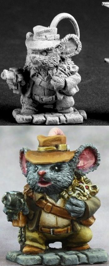 Asiago Jones, Adventurer Mouseling, 3577 Reaper Miniatures, Inc.