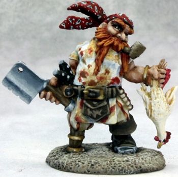 Gruff Grimecleaver, Dwarf Pirate Cook, 3626 Reaper Miniatures, Inc.