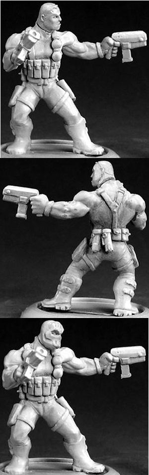Frank Russo, Mercenary Hero, 50044 Reaper Miniatures, Inc.