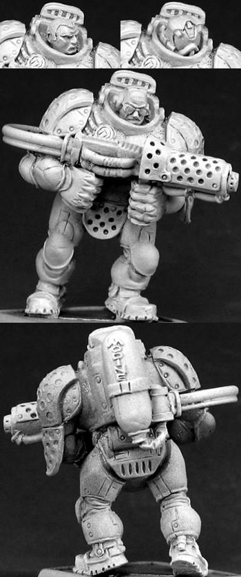 Blackstar Privateer with Flamethrower (OOP), 50078 Reaper Miniatures, Inc.
