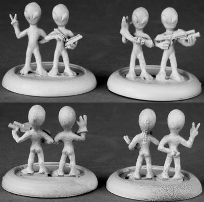 Gray Aliens (4), 50130 Reaper Miniatures, Inc.