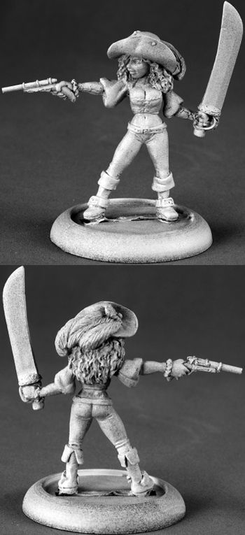 Racquel Blackrose, Buccaneer, 50134 Reaper Miniatures, Inc.