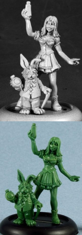 Alice and White Rabbit, 50209 Reaper Miniatures, Inc.