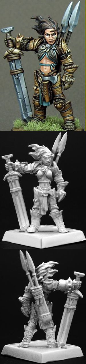 Amiri, Iconic Female Human Barbarian, 60003 Reaper Miniatures, Inc.