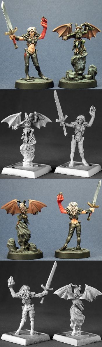 Nualia and Erylium, 60012 Reaper Miniatures, Inc.