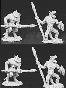 Lizard Men with Spears (4) (OOP), 6039 Reaper Miniatures, Inc.