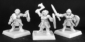 Dwarf Shieldmaidens (9) (OOP), 6115 Reaper Miniatures, Inc.