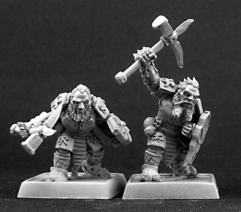Dark Dwarf Warriors (9) (OOP), 6181 Reaper Miniatures, Inc.