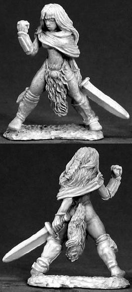 Lorna the Huntress, Female Barbarian, 65011 Reaper Miniatures, Inc.